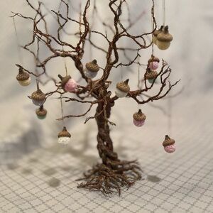 Handmade natural mini acorn ornaments